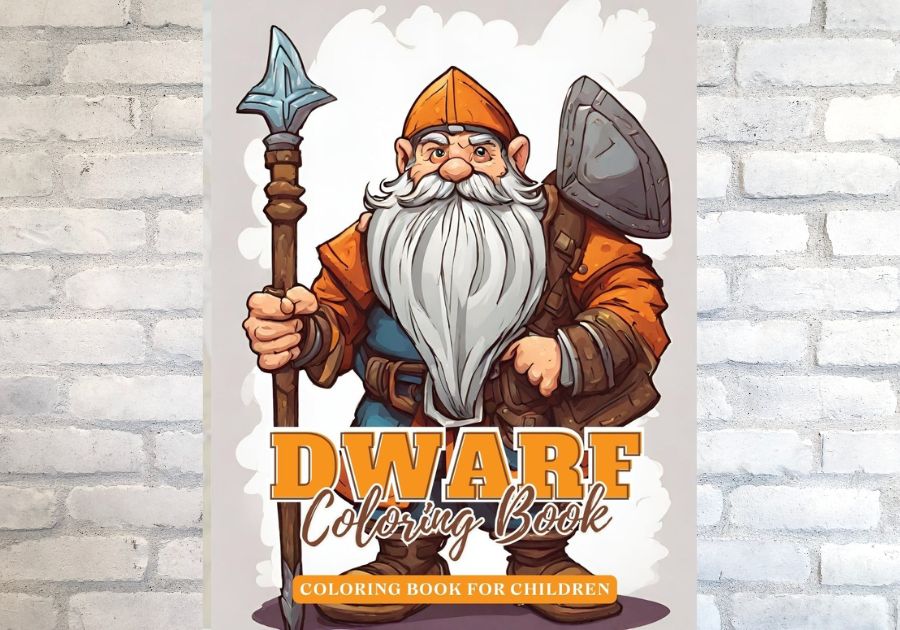 Dwarf Coloring Book Cover